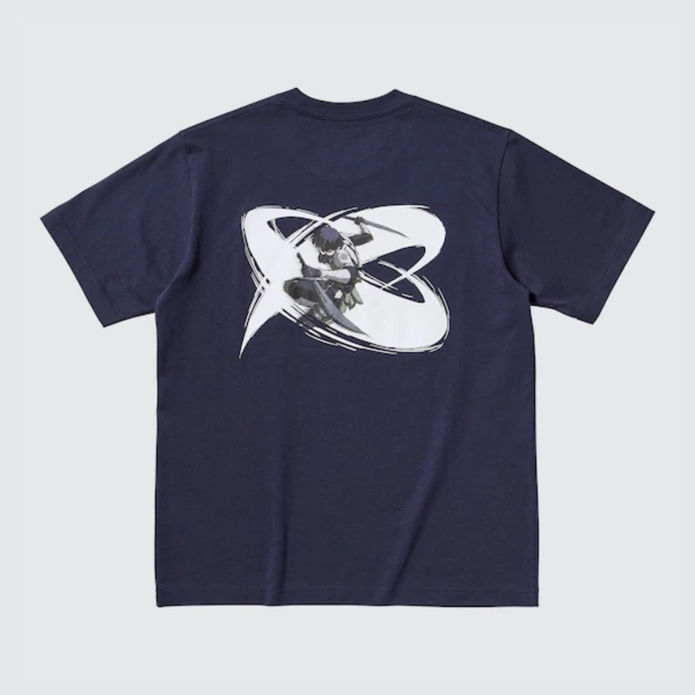 Uniqlo Kaiju No.8 Soshiro Hoshina Anime Collab Navy Blue T-Shirt Men's Large